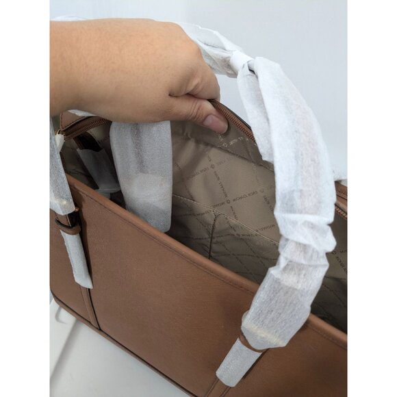 Michael Kors Jet Set Travel Leather Tote Bag Luggage Shoulder Carryall Classic - Picture 13 of 16